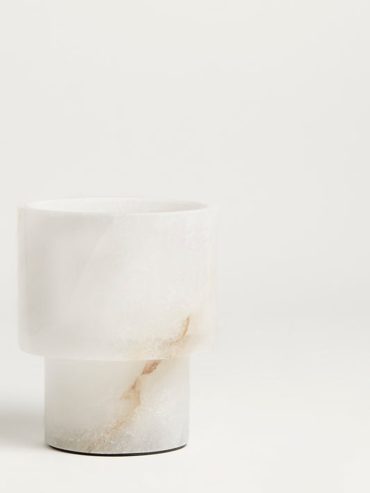 White Alabaster Vase
