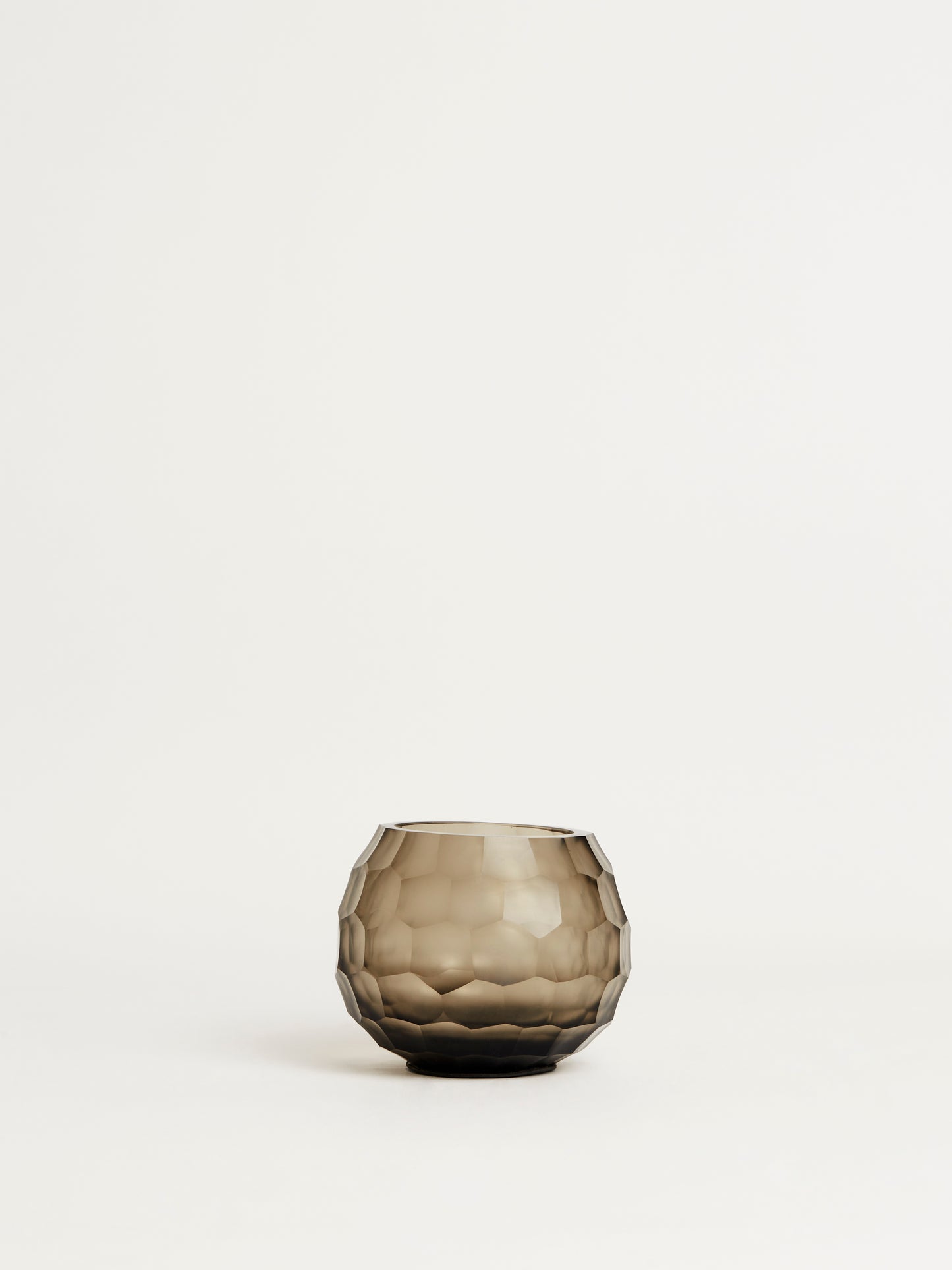 Grey Facet Vase